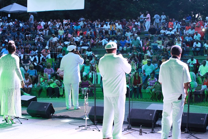 Rose Royce On Stage at 2017 Jefferson Street Jazz & Blues Festival